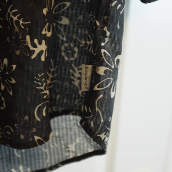 Woolrich John Rich Bros Vintage Women Button down blouse 100% cotton size L - Picture 7 of 10